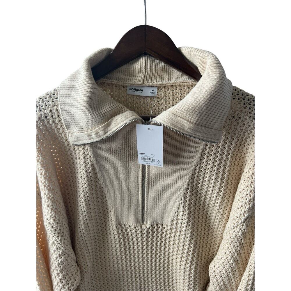 Sonoma goods for life Women’s Sweater beige Size XL - Picture 2 of 5